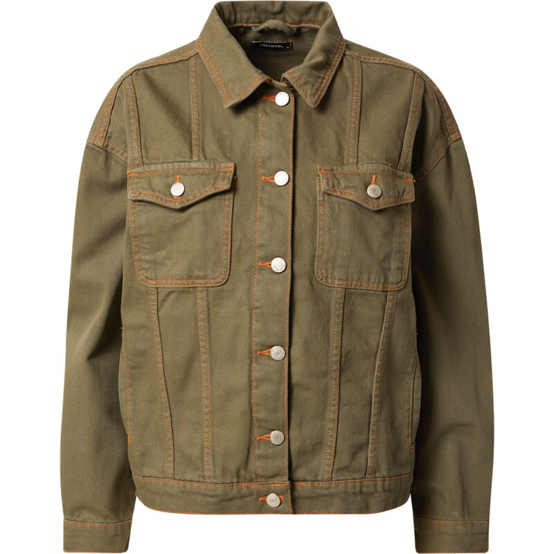 Trendyol Přechodná bunda koňaková / khaki 109439223