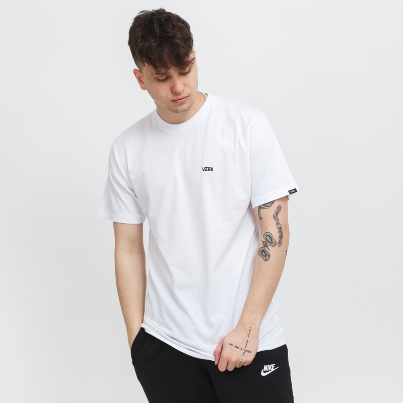 Vans MN LEFT CHEST LOGO TEE White/Black