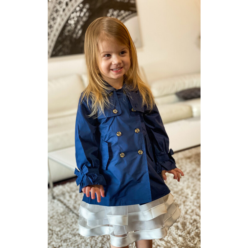 Dívčí kabát MAYORAL, modrý ELEGANT