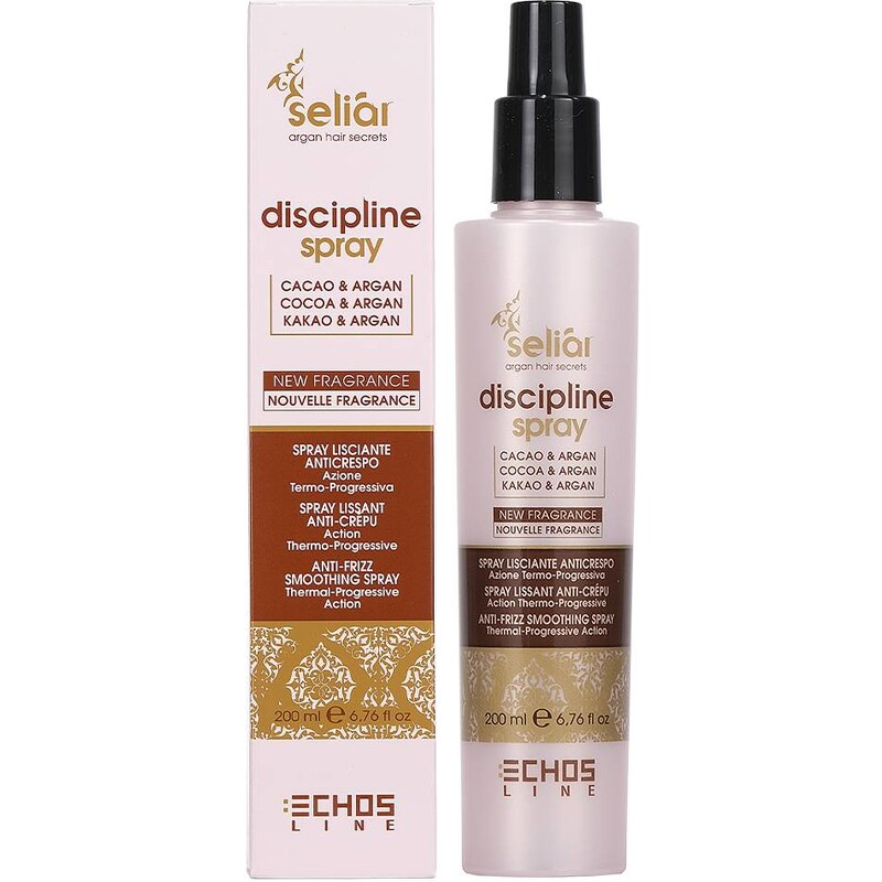 Echosline Seliar Discipline Spray – uhlazující sprej proti krepatění nepoddajných vlasů 200 ml