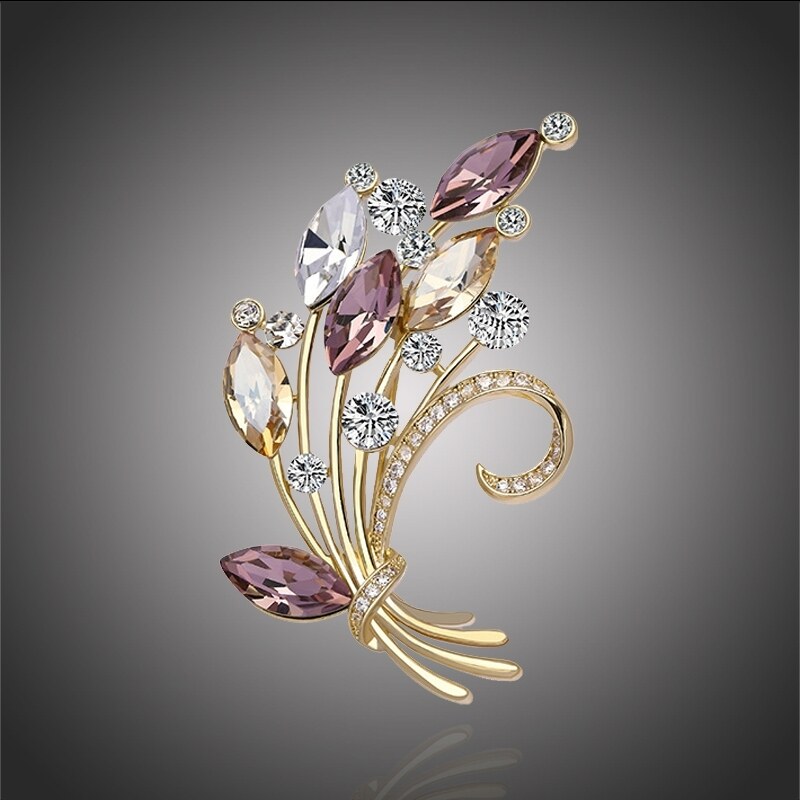 Éternelle Brož se zirkony a krystaly Swarovski Elements Carolina - 66275056