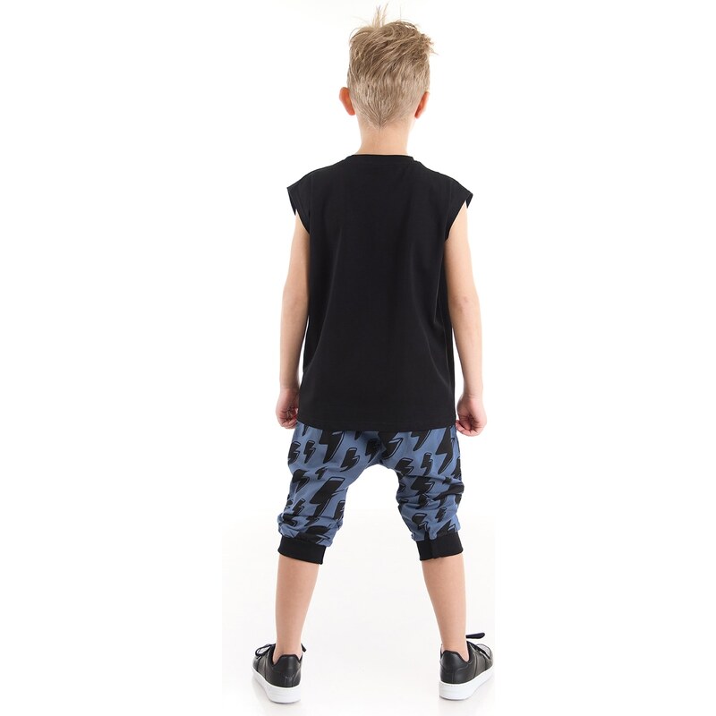 mshb&g Lightning Dino Boy T-shirt Capri Shorts Set