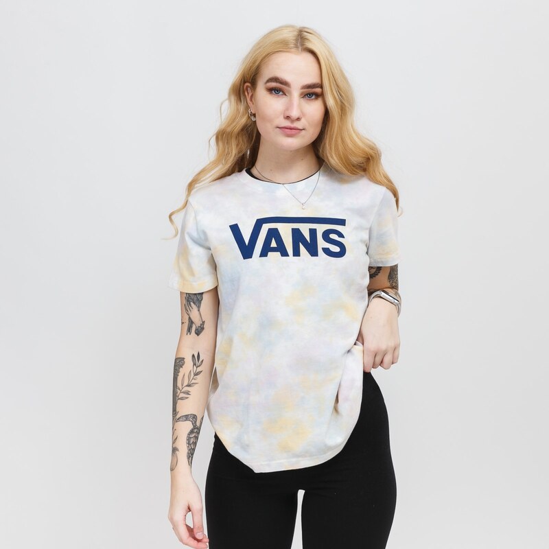 Vans Logo wash crew CRADLE PINK TIE DYE