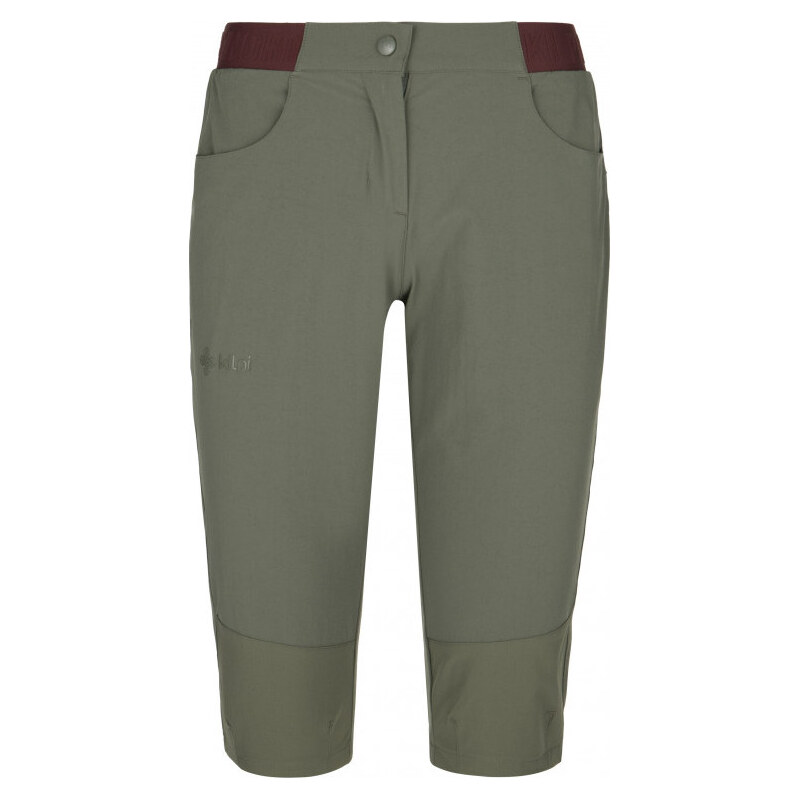 Dámské outdoorové kraťasy KILPI Meedin khaki 102799379