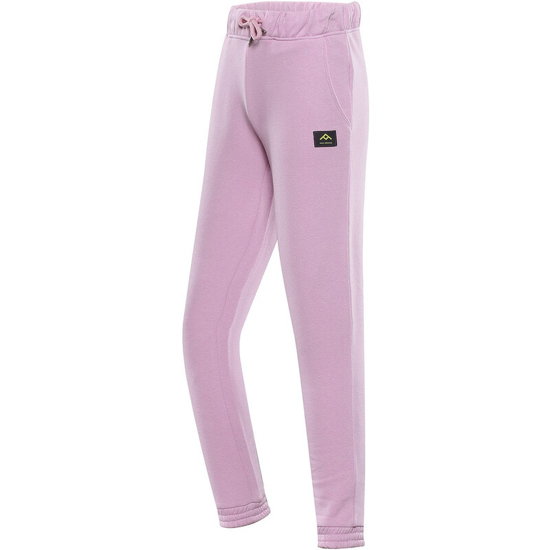 Dětské bavlněné kalhoty NAX - ANZERO - světle růžová