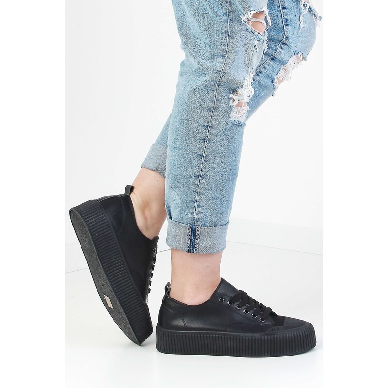 Cathay moda Nízké tenisky na platformě 7103-1B 69133379