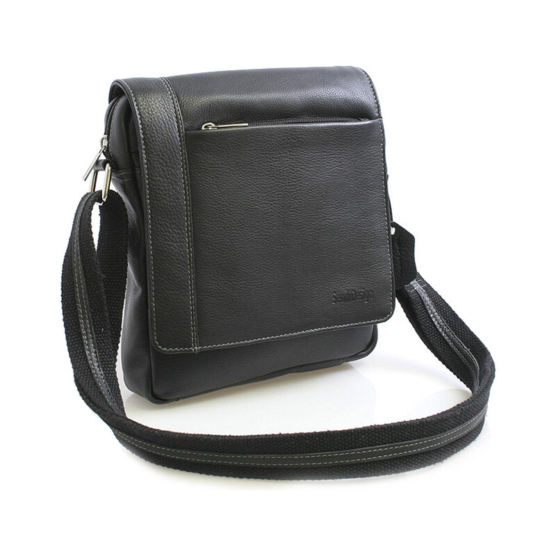 Enrico Benetti Černá luxusní kožená taška IG702 černá