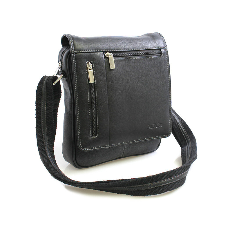 Enrico Benetti Černá luxusní kožená taška IG703 černá