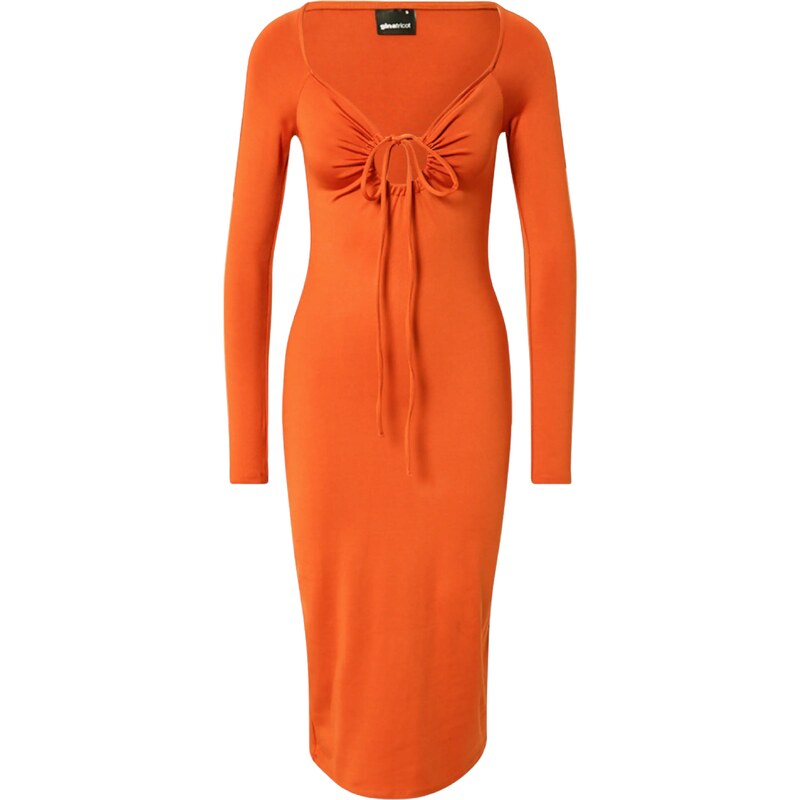 Gina Tricot Šaty Helin tmavě oranžová