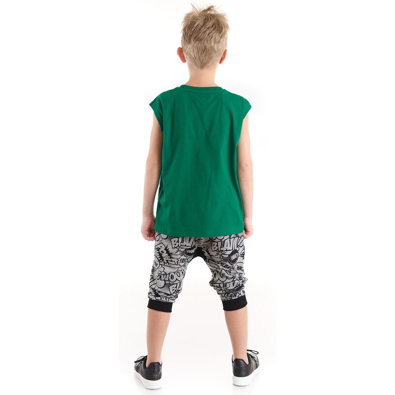 mshb&g Comics Dino Boys T-shirt Capri Shorts Set