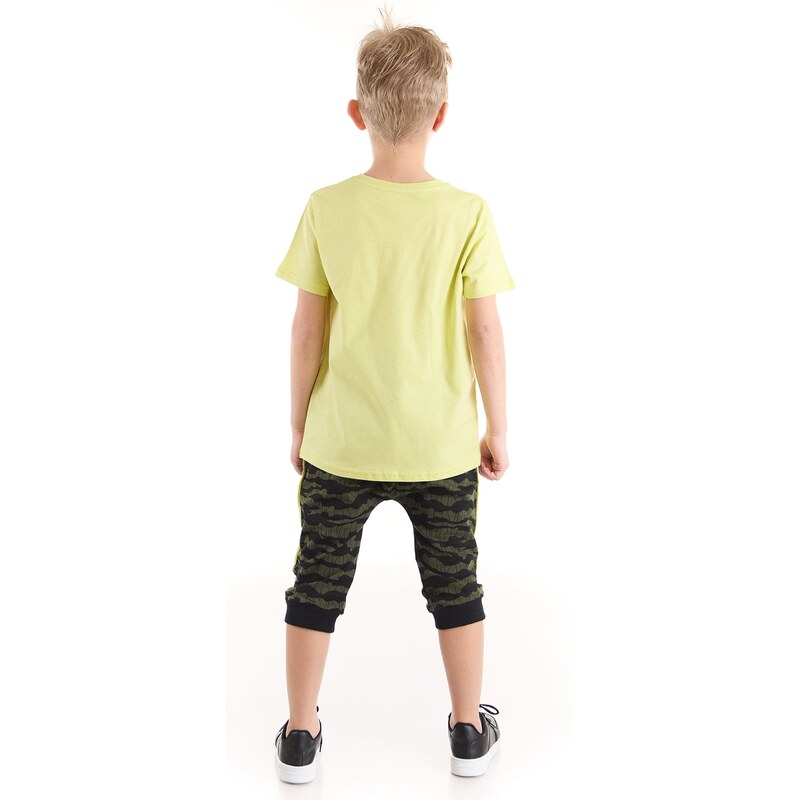 mshb&g Explorer Wolf Boy T-shirt Capri Shorts Set