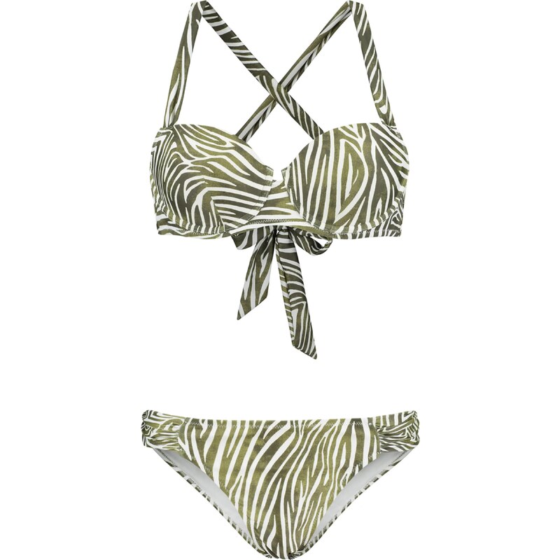 Shiwi Bikiny NORA zelená / bílá 96934412