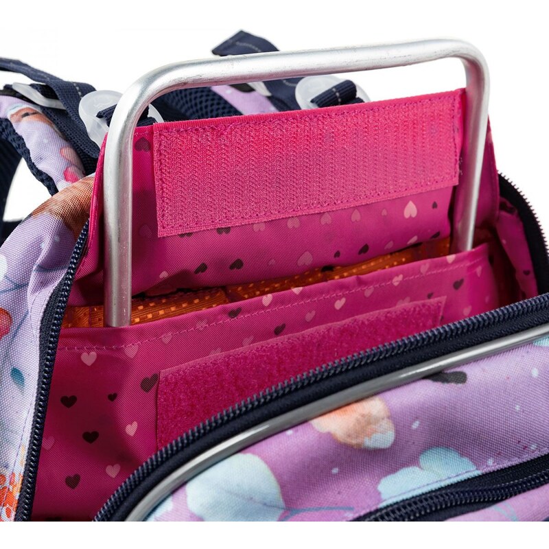 Školní batoh s liškami Topgal COCO, fialová