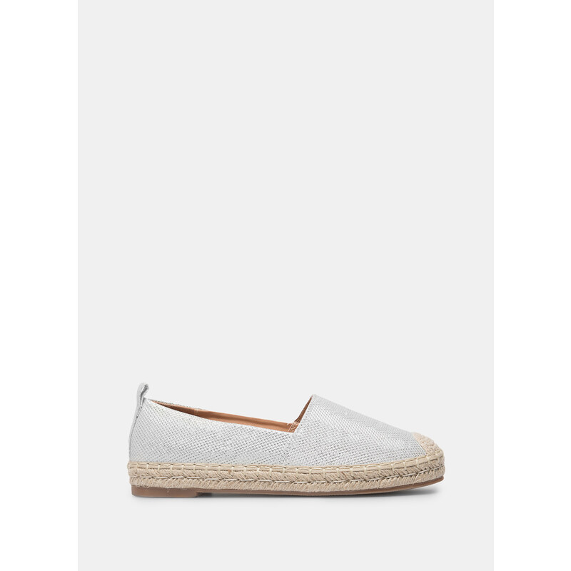 DeeZee Bílé espadrilky bez podpatku You Rock Girl Bílá