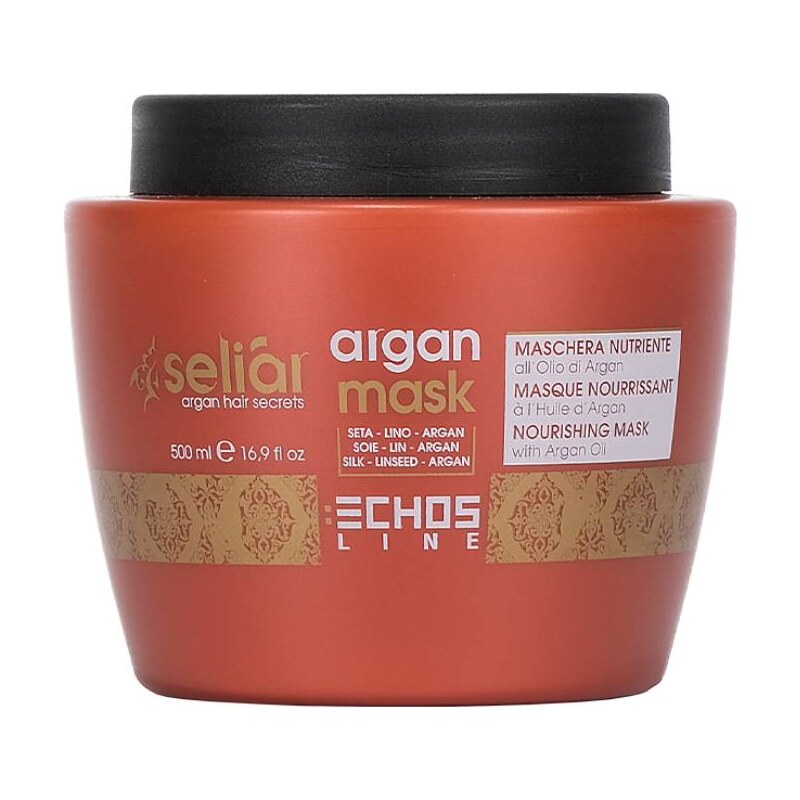 Echosline Seliar Argan – vyživující maska na vlasy s arganovým olejem 500 ml
