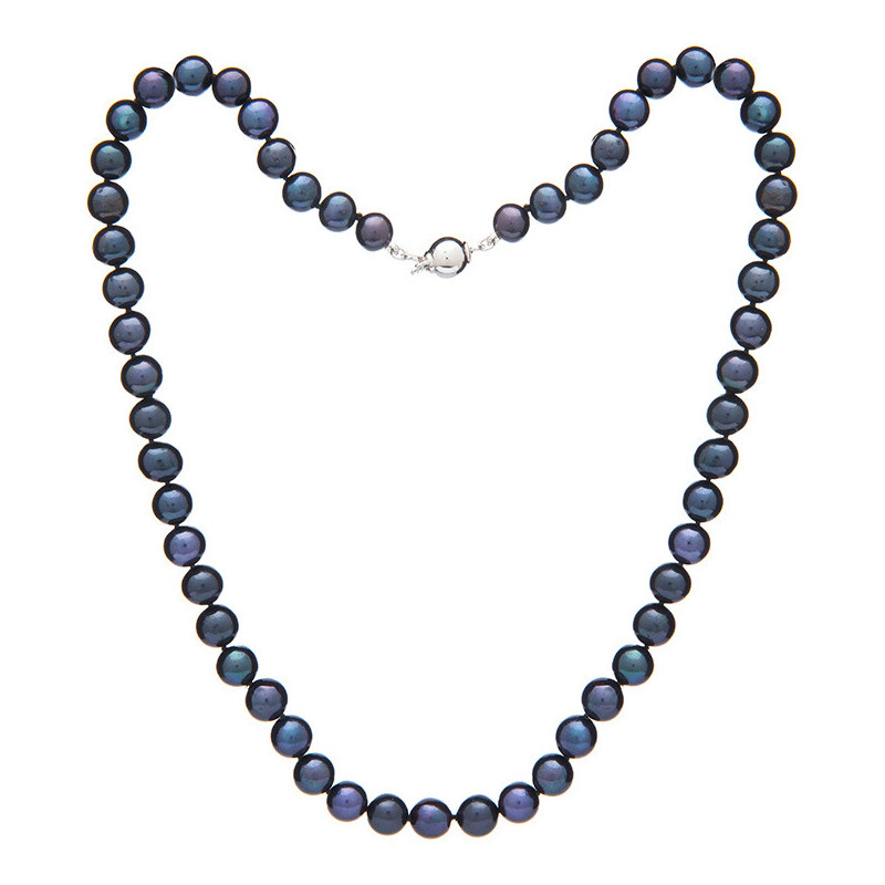Buka Jewelry Perlový náhrdelník 7,5 AA tmavý