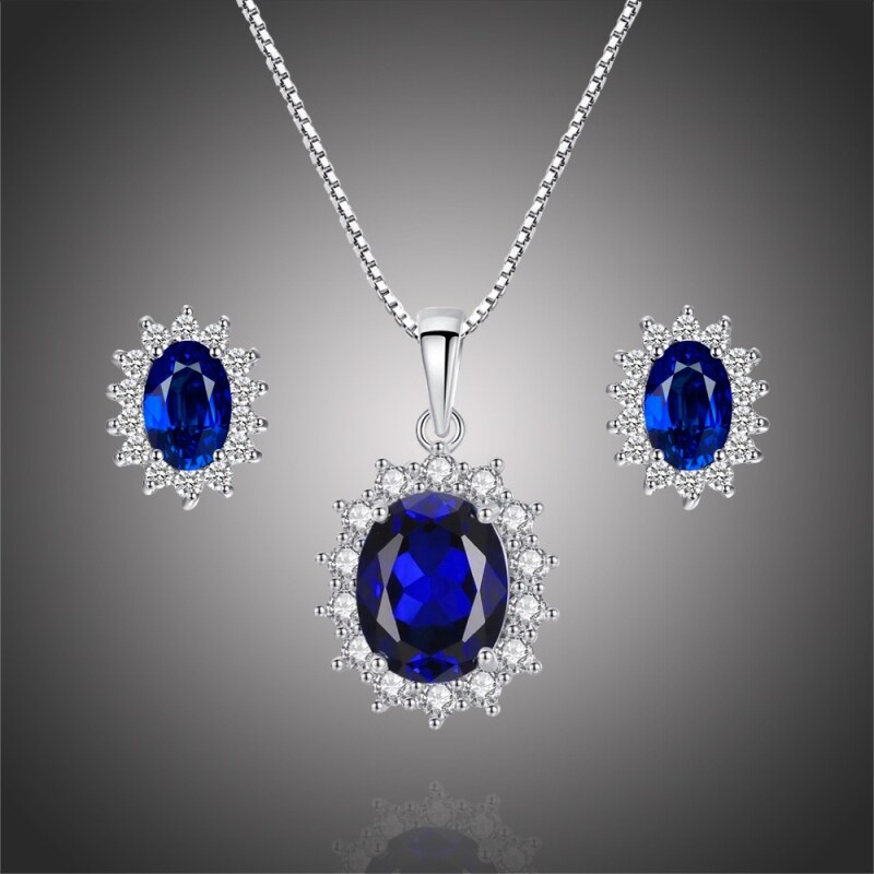 GRACE Silver Jewellery Stříbrná souprava šperků Swarovski Elements 69171047