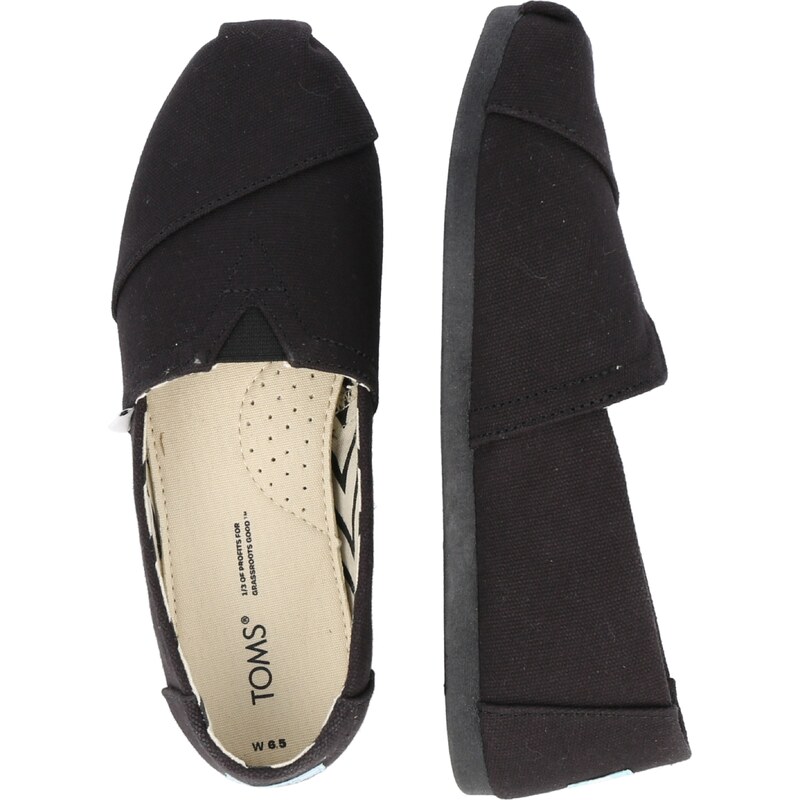 TOMS Espadrilky 'ALPARGATA' černá