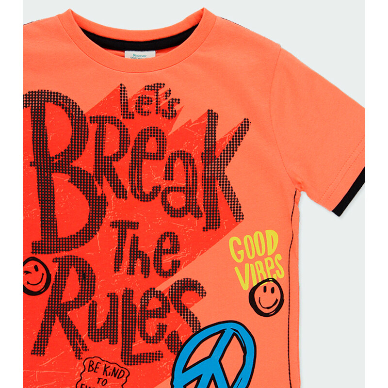 Boboli Chlapecké tričko oranžové Good vibes