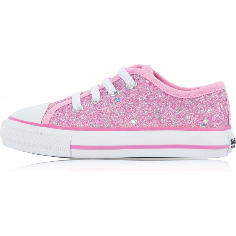 SoulCal Low Infants Canvas Shoes Pink Glitter