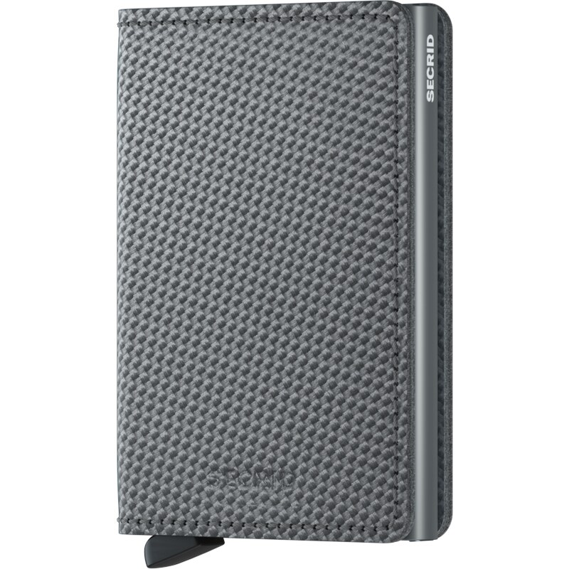 Kožené pouzdro na karty SECRID Slimwallet Carbon Cool Grey šedé