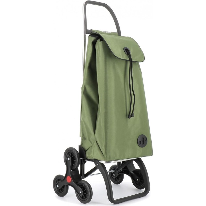 Rolser I-Max MF 6 nákupní taška s kolečky do schodů, zelená khaki