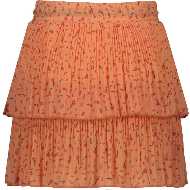 NONO Dívčí skládaná sukně se šortkami Papaya