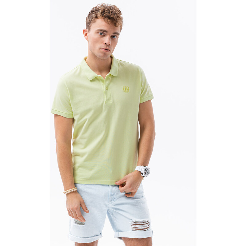 Ombre Polo trička S1374 Lime