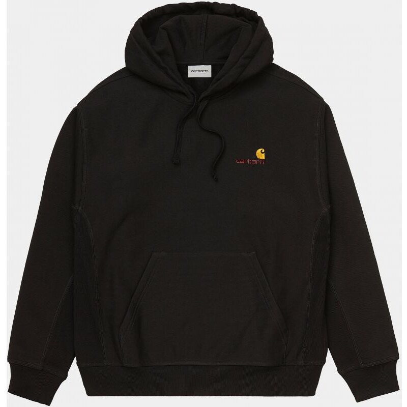 IKINA CARHARTT WIP Hooded Aerican Scri - černá -