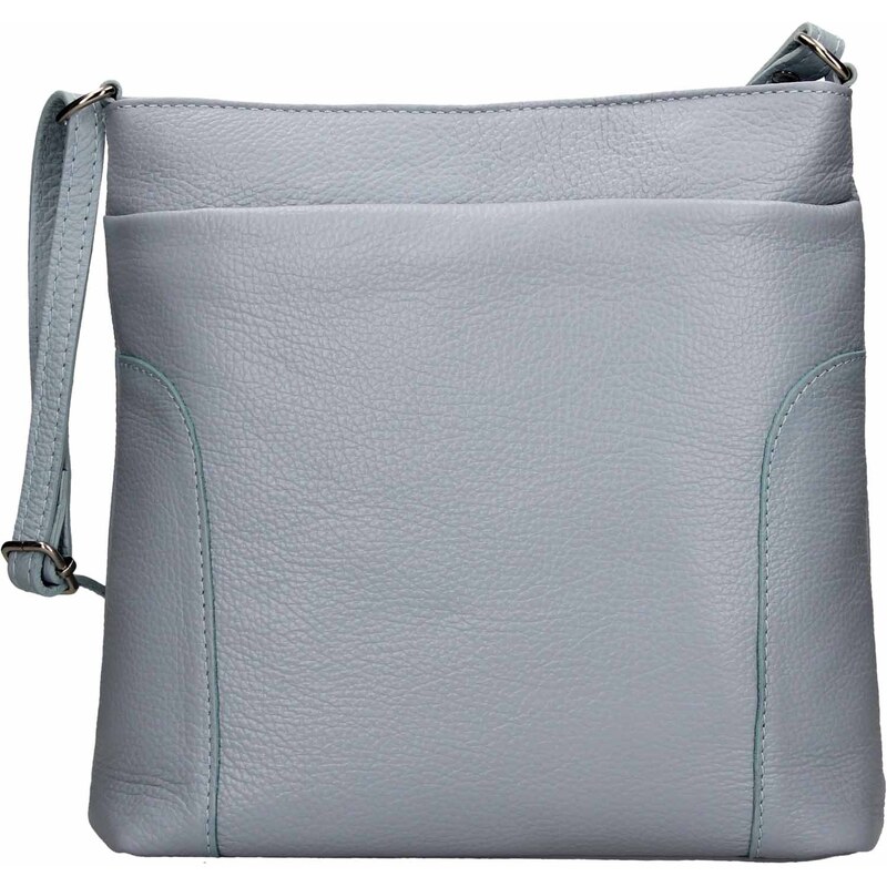 Dámská kožená crossbody kabelka Italia Emma - světle modrá 115018630