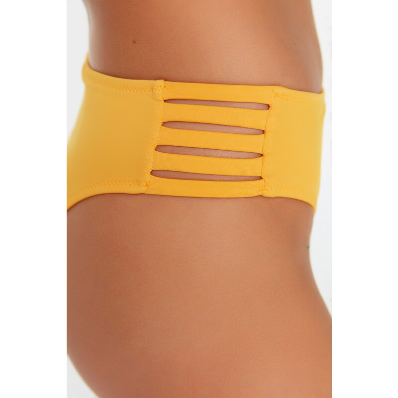 Trendyol Orange Bikini Bottoms With Piping Detailed