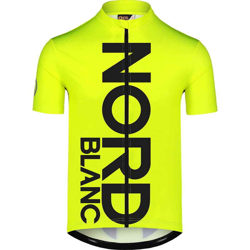 Nordblanc Žlutý pánský cyklo dres LOGO