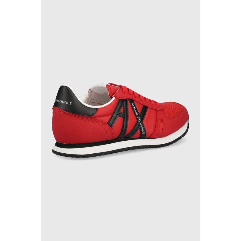 Sneakers boty Armani Exchange červená barva, XUX017 XCC68 K667