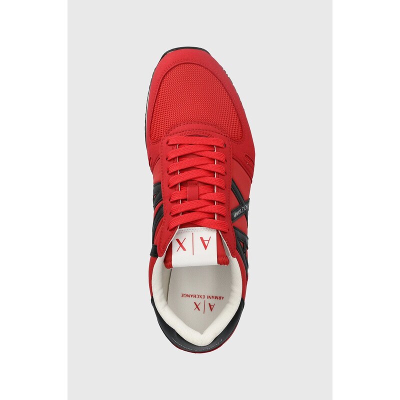 Sneakers boty Armani Exchange červená barva, XUX017 XCC68 K667