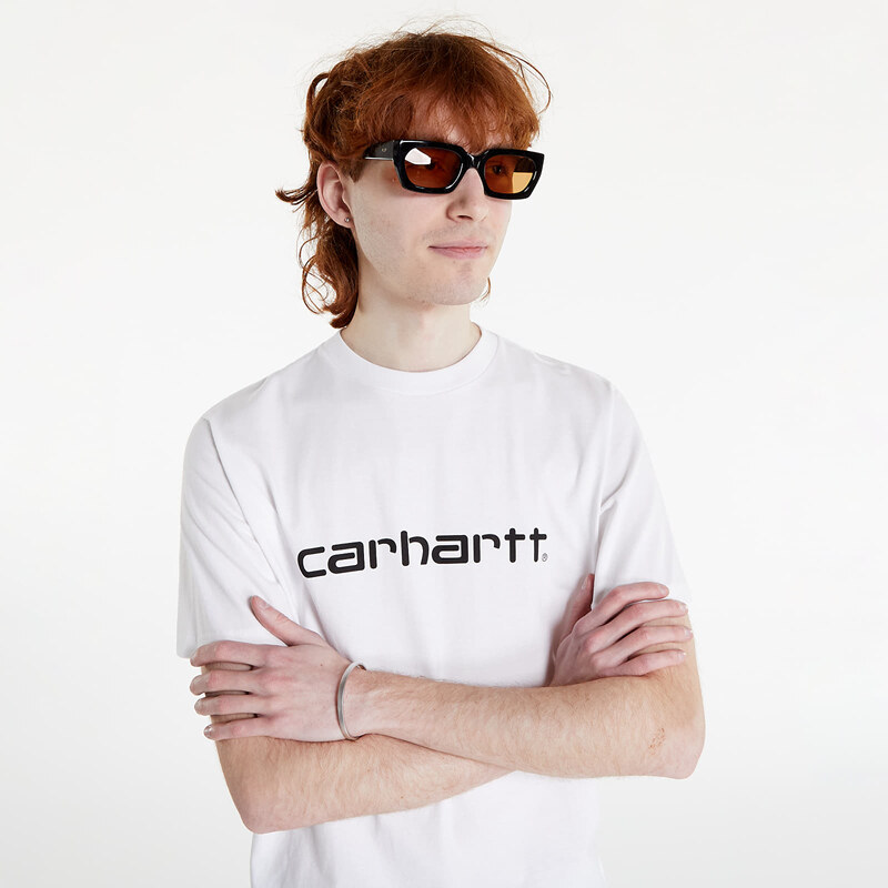 Pánské tričko Carhartt WIP S/S Script T-Shirt White/ Black