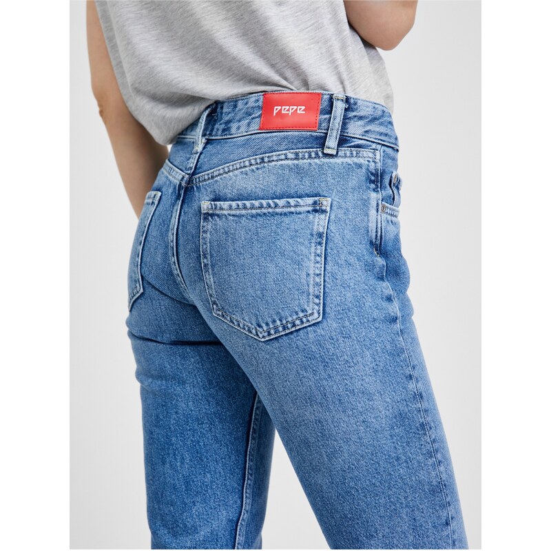 Modré dámské slim fit džíny Pepe Jeans - Dámské