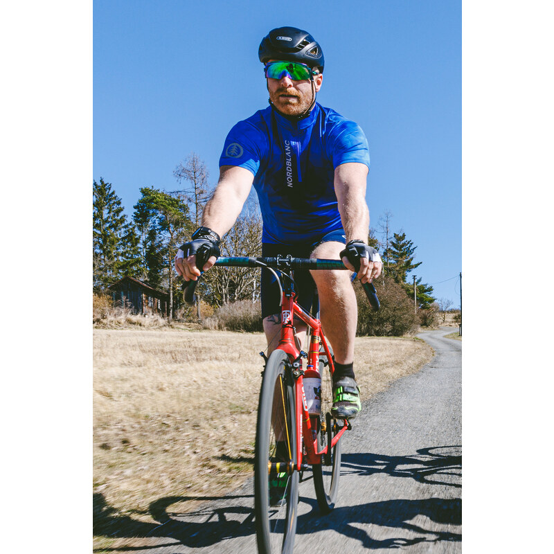 Nordblanc Modrý pánský cyklo dres TOPOGRAPHY