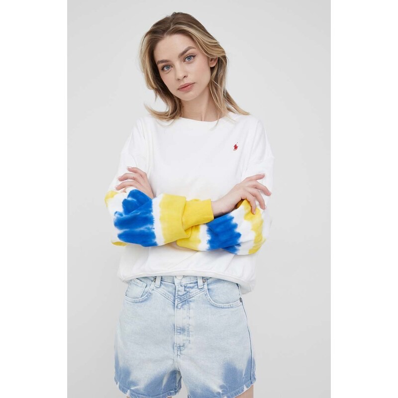 Džínové šortky Pepe Jeans Rachel Short Tie Dye dámské, vzorované, high waist