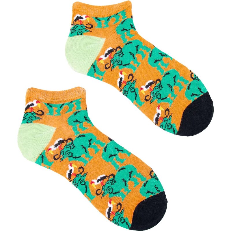 Yoclub Unisex's Ankle Funny Cotton Socks Patterns Colours SKS-0086U-B200