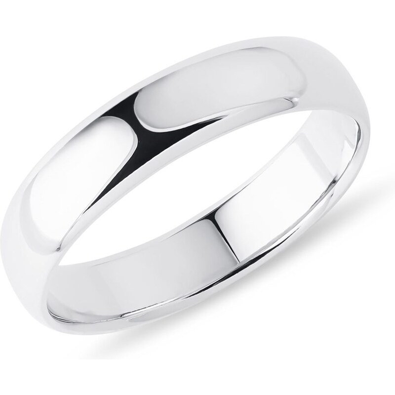 Snubní prsten z bílého zlata KLENOTA Y0435002L50