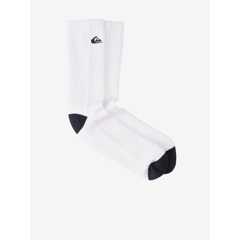 Sada dvou párů ponožek v černo-růžové a bílé barvě Quiksilver - Pánské