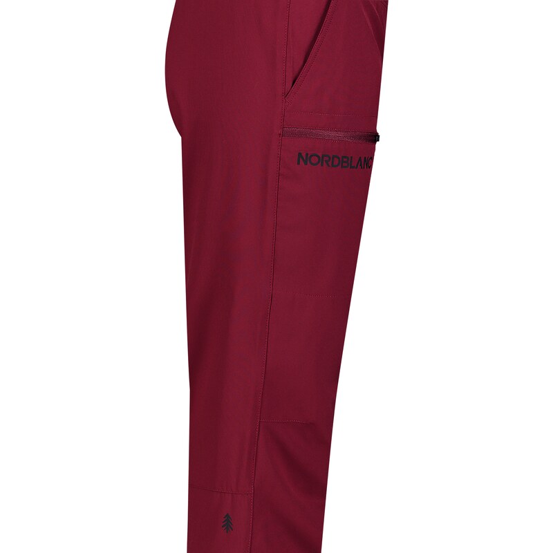 Nordblanc Vínové dámské lehké outdoorové kalhoty SPORTSWOMAN