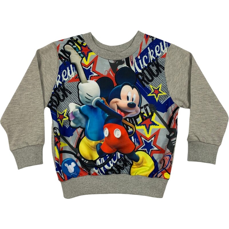 Setino Chlapecká mikina - Mickey Mouse šedá