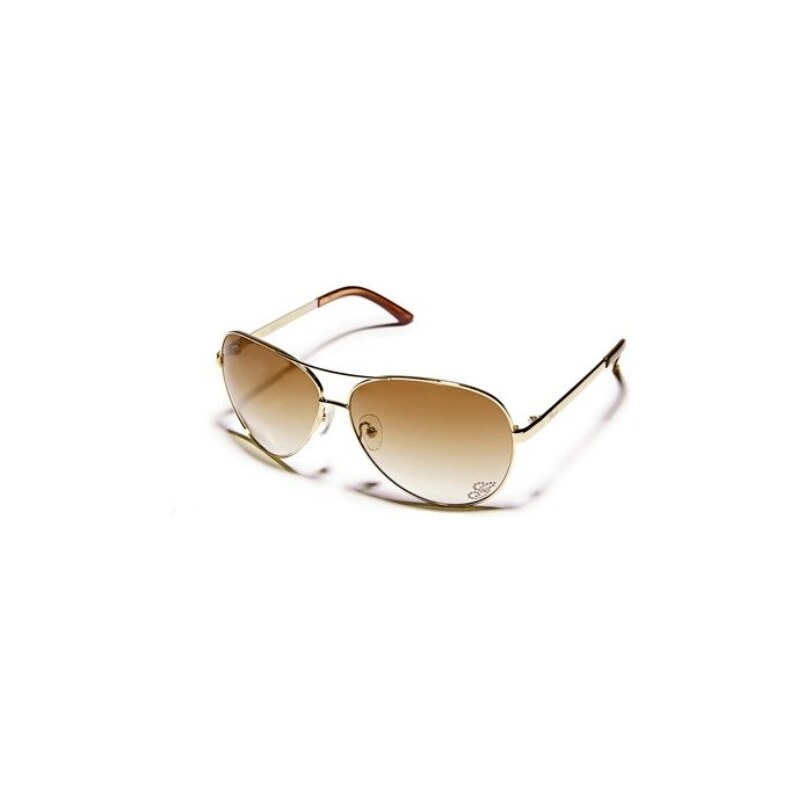 GUESS sluneční brýle Kylie Aviator-šedá