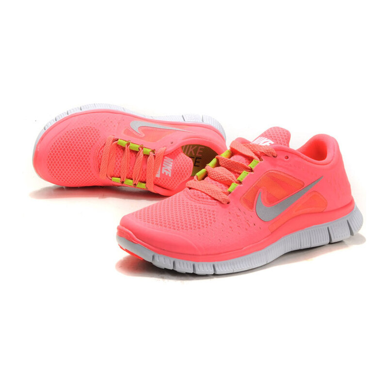 Nike FREE RUN+ 3 Hot Pink Punch Reflective Silver Sol Volt