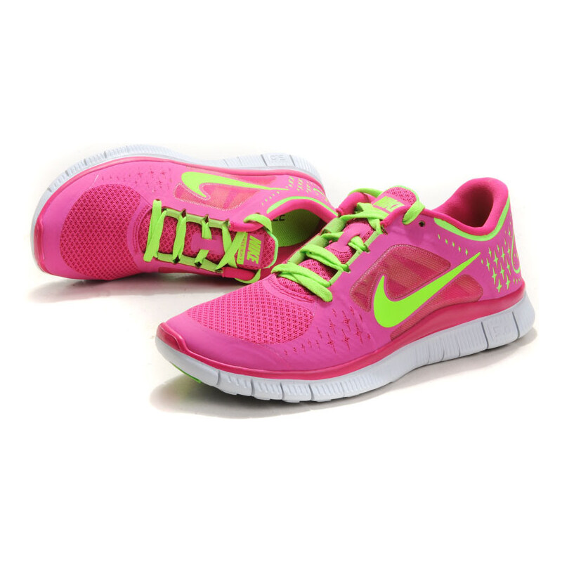Nike FREE RUN+ 3 Rose Bengal Volt Green