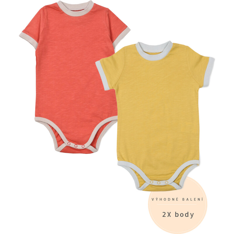 TrendUpcz 2x bavlněné body výhodné balení organic (Dětské oblečení)