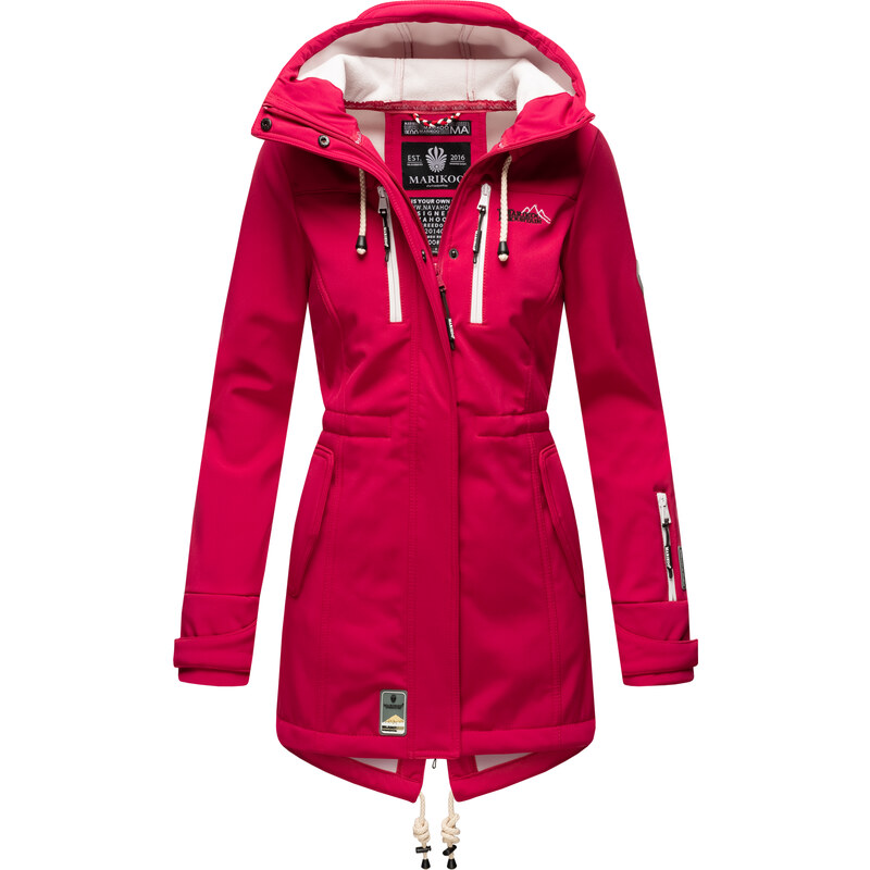 Dámská bunda Zimtzicke softshell 7000 dry-tech Marikoo - FUCHSIA