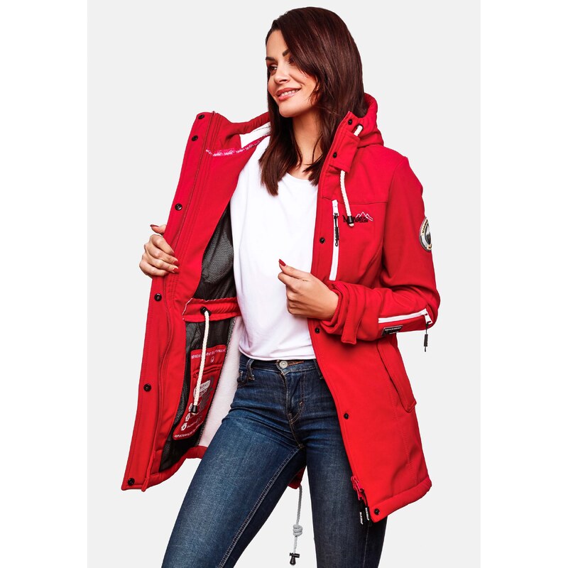 Dámská bunda Zimtzicke softshell 7000 dry-tech Marikoo - RED