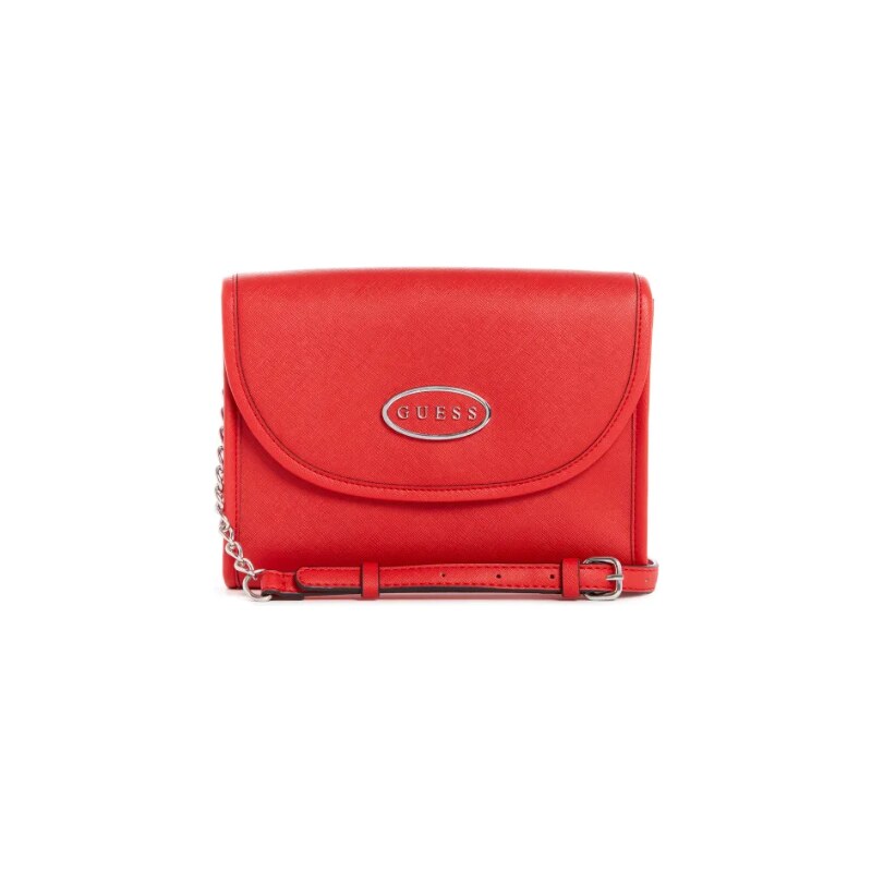 GUESS dámská kabelka crossbody Rosette červená